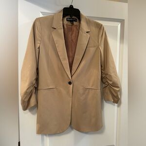 Elizabeth and James Tan Blazer